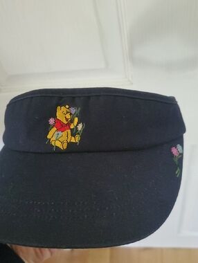 Disney Navy Visor with Winnie the Pooh Embroidery